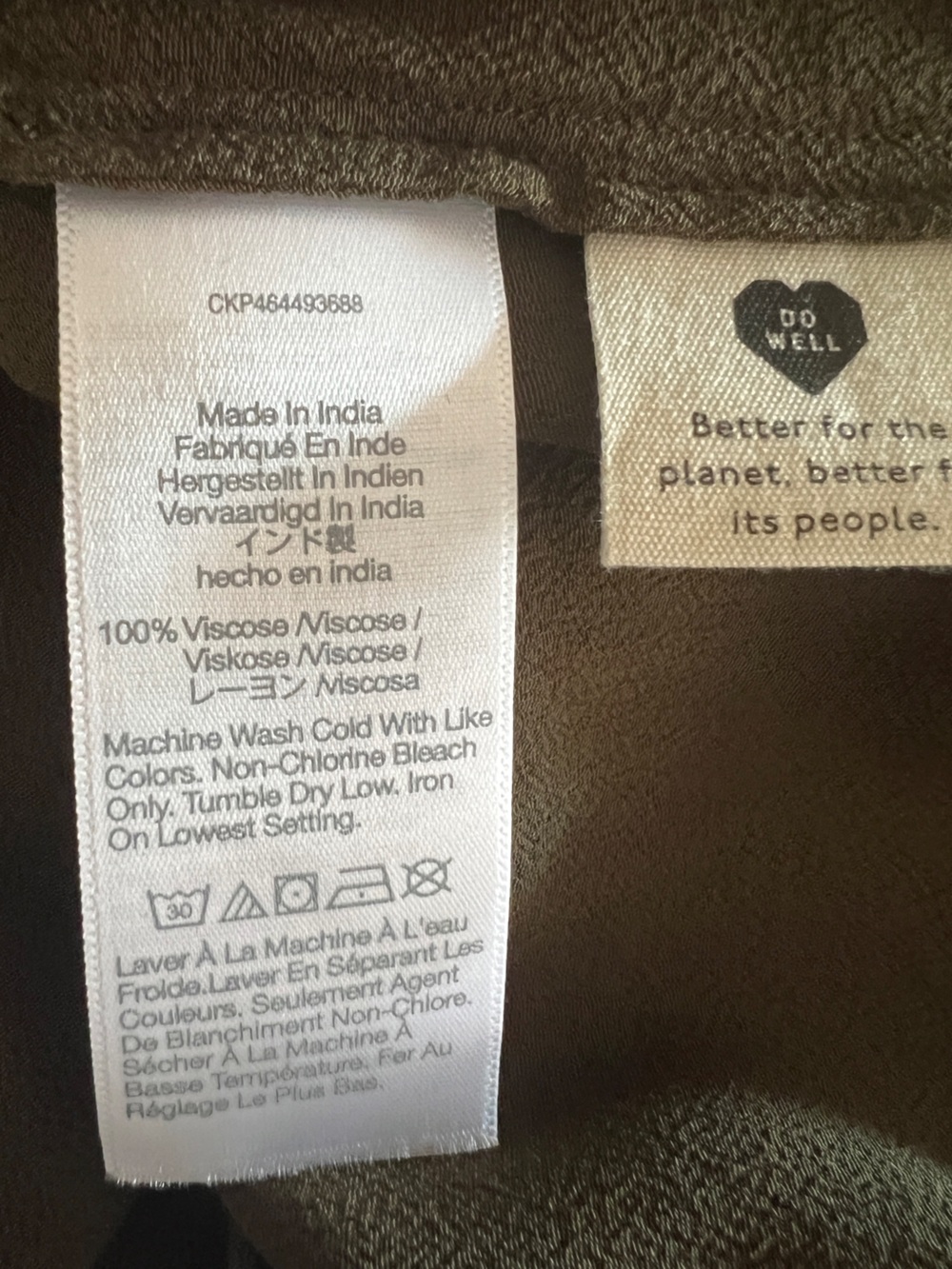 Madewell NWT Olive Green Oversized Button Front Dolman Sleeve Shirt L Clean Girl - Picture 5 of 6
